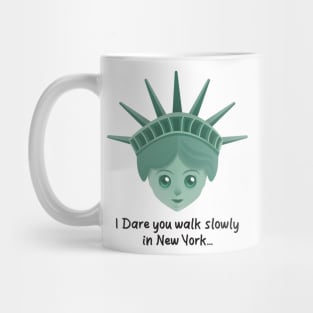 Cartoon New York Libery Statue Funny Jokes Mug